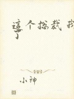 这个总裁 我要了