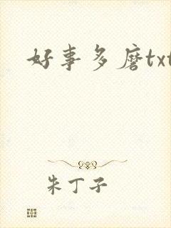 好事多磨txt