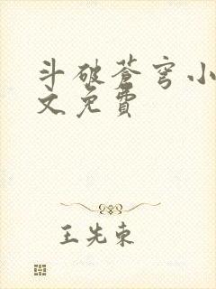 斗破苍穹小说全文免费