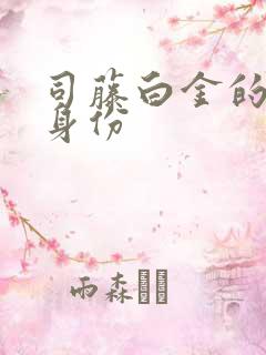 司藤白金的真实身份