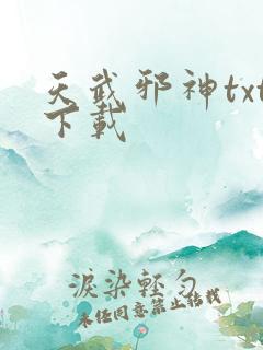 天武邪神txt下载