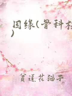 因缘(骨科校园)