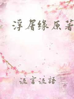 浮屠缘原著小说