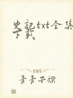 史记txt全集下载