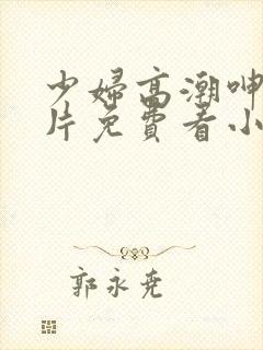 少妇高潮呻吟A片免费看小说