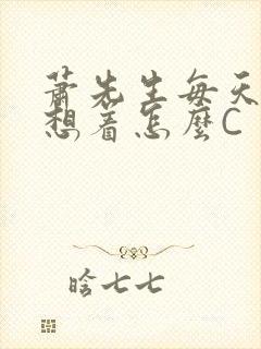 萧先生每天都在想着怎么C