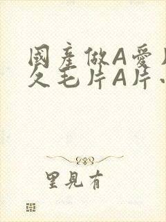 国产做A爱片久久毛片A片小说