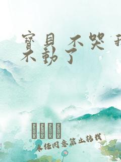 宝贝 不哭 我不动了