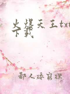 火爆天王txt下载