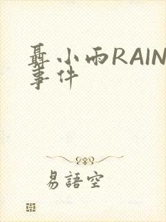 聂小雨RAIN事件