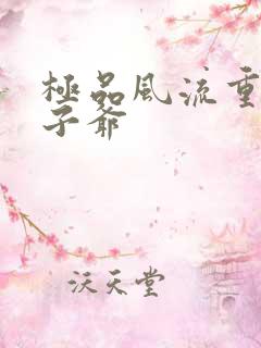 极品风流重生太子爷