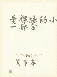 爱裸睡的小丹第一部分