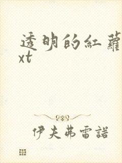 透明的红萝卜txt