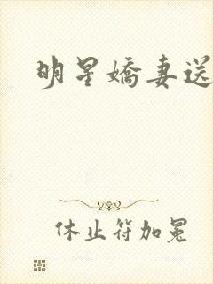 明星娇妻送上门