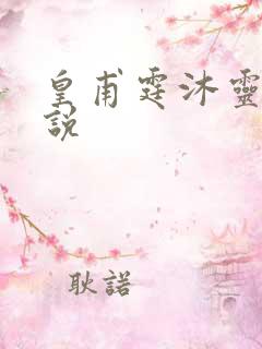 皇甫霆沐灵芸小说