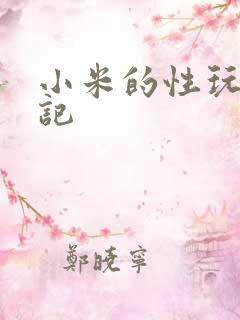 小米的性玩具日记