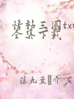 情动三国txt全集下载