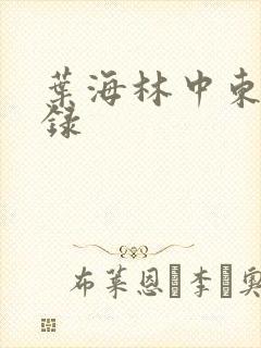 叶海林中东风云录