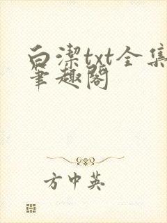 白洁txt全集笔趣阁