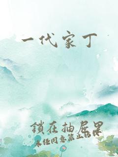 一代家丁
