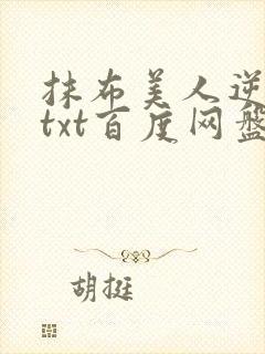 抹布美人逆袭记txt百度网盘