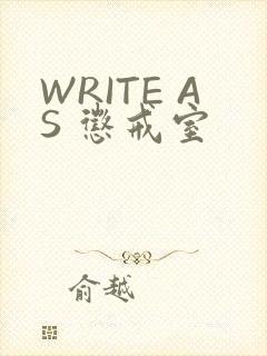 WRITE AS 惩戒室