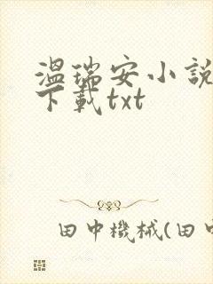 温瑞安小说全集下载txt