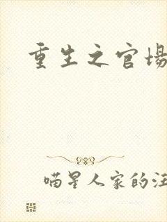 重生之官场风月