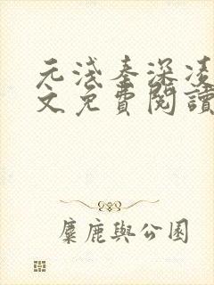 元浅秦深凌薇全文免费阅读