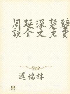 周延深楚辞的小说全文免费阅读