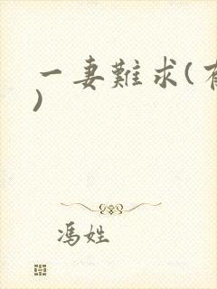 一妻难求(有肉)