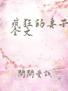 疯狂的妻子小说全文