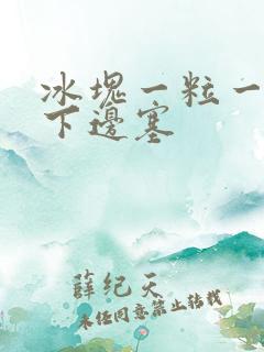 冰块一粒一粒往下边塞