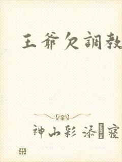 王爷欠调教