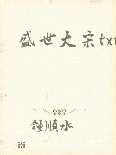 盛世大宋txt