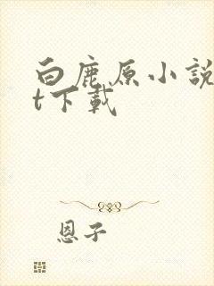 白鹿原小说txt下载