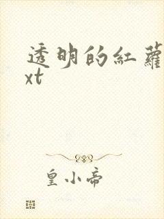 透明的红萝卜txt