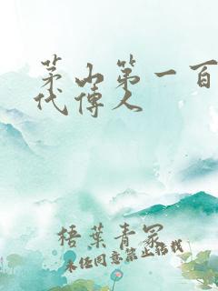 茅山第一百零八代传人