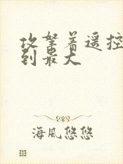 攻拿着遥控器开到最大