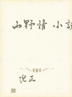 山野情 小说