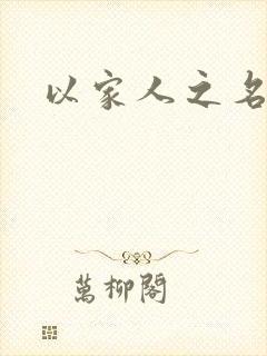 以家人之名原著