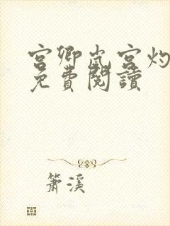 宫卿岚宫灼小说免费阅读
