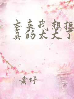 本来我想拒绝他真的太大了