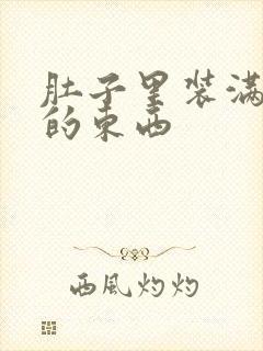 肚子里装满了他的东西