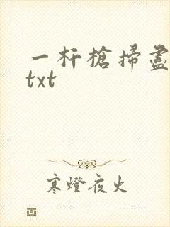 一杆枪扫尽全家txt
