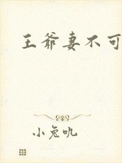 王爷妻不可欺
