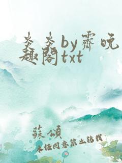 炎炎by霁晚笔趣阁txt