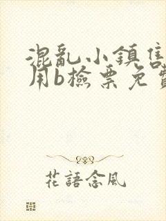 混乱小镇售票员用b检票免费全文