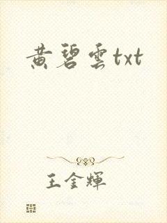 黄碧云txt