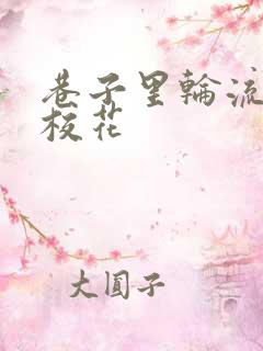 巷子里轮流抽插校花